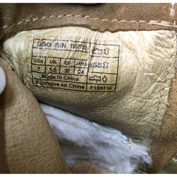 Ugg Australia Brown Suede Fringe Ankle Boots Moccasins Womens Size 7 - Picture 4 of 7